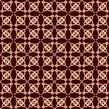 Seamless linear pattern with elegant curved lines and scrolls ornamental wall Illustrazione stock