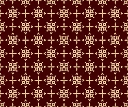 Seamless linear pattern with elegant curved lines and scrolls ornamental wall Stock Illustration