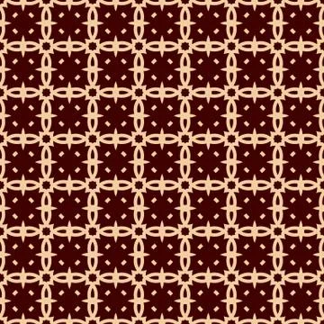 Seamless linear pattern with elegant curved lines and scrolls ornamental wall Stock Illustration