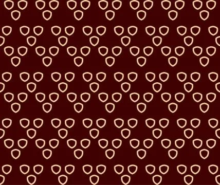 Seamless linear pattern with elegant curved lines and scrolls ornamental wall Stock Illustration