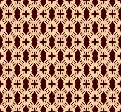 Seamless linear pattern with elegant curved lines and scrolls ornamental wall Stock Illustration