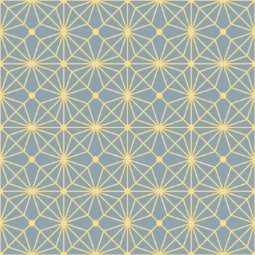 Seamless linear pattern with lines and polygons. abstract geometrical texture Stock Illustration