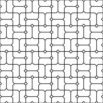 Seamless linear pattern with lines and polygons. abstract geometrical texture 스톡 일러스트