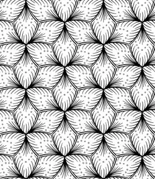 Seamless lined pattern hand drawing.. Illustrazione stock