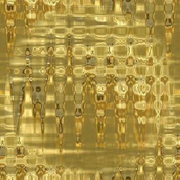 Seamless liquid gold textures with vertical and horizontal patterns. Stock Illustration