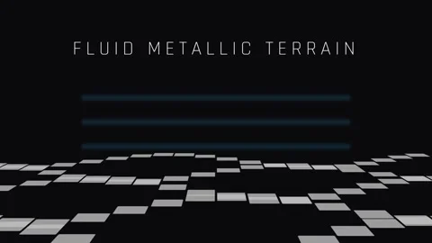 Seamless liquid metal fluid abstract sci-fi technology pattern loop backgroun Stockbeeldmateriaal 337655608