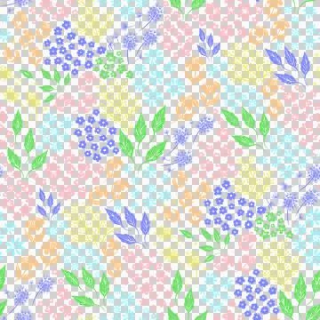 Seamless Little Flowers Pattern. Hand Drawn Floral Print. Stock Illustration