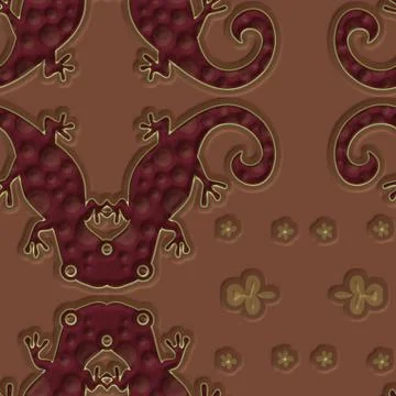 Seamless Lizard Texture Wallpaper Stock-Illustration