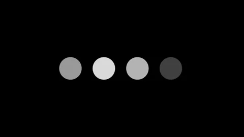 Seamless loading animation with four circular dots for progress and waiting Stock-Footage 333097591