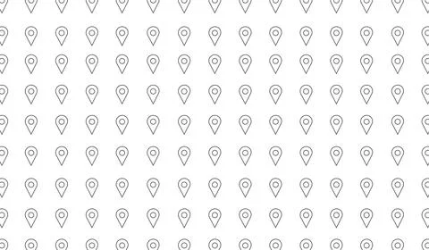 Seamless location pin pattern for modern maps and navigation apps, perfect for t 스톡 일러스트