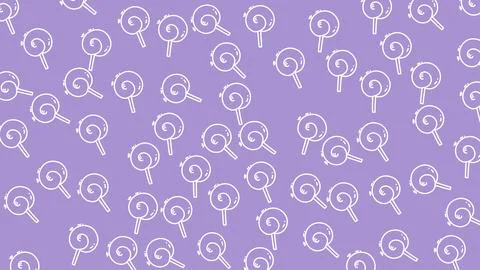 Seamless lollipop outline pattern perfect for textile, wrapping paper, and .. Stockillustratie