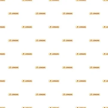 Seamless longan fruit icon repeat pattern background Stock Illustration