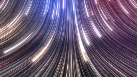 Seamless loop, 1990 retro color light trail background. Stock Footage 252868005