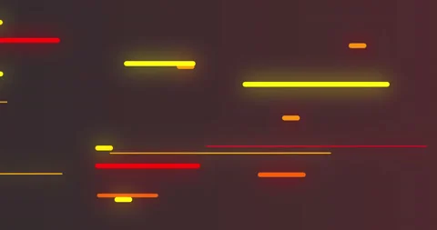 Seamless loop of 2D animation of glowing horizontal lines Video stock 140970875