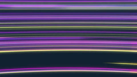 Seamless loop of 2D animation of glowing horizontal lines streaming across the s 스톡 동영상 150949767