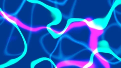 Seamless loop of 2D animation of glowing  lines background. 動画素材 157950410