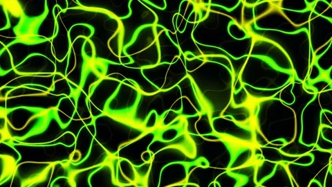 Seamless loop of 2D animation of lines background green and yellow color. 動画素材 158079006