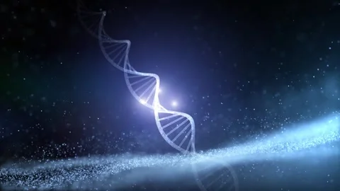 Seamless loop 3d dna chain science animation 库存影片 337575958