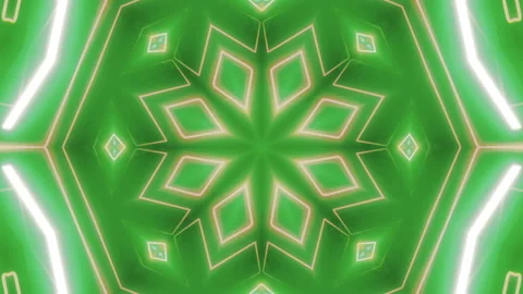 Seamless loop of a 3D mandala kaleidoscope for meditation. Stock Footage 310255294