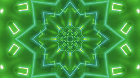 Seamless loop of a 3D mandala kaleidoscope for meditation. Stock Footage 310255480