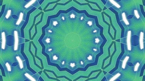 Seamless loop of a 3D mandala kaleidoscope for meditation. Stock Footage 310792167