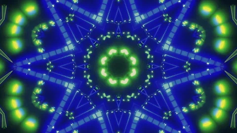 Seamless loop of a 3D mandala kaleidoscope for meditation. Stock Footage 310904405