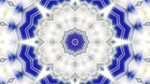 Seamless loop of a 3D mandala kaleidoscope for meditation. Stock Footage 310904884