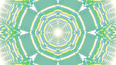 Seamless loop of a 3D mandala kaleidoscope for meditation. Stock Footage 310905125