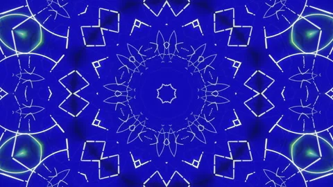Seamless loop of a 3D mandala kaleidoscope for meditation. Stock Footage 311283055