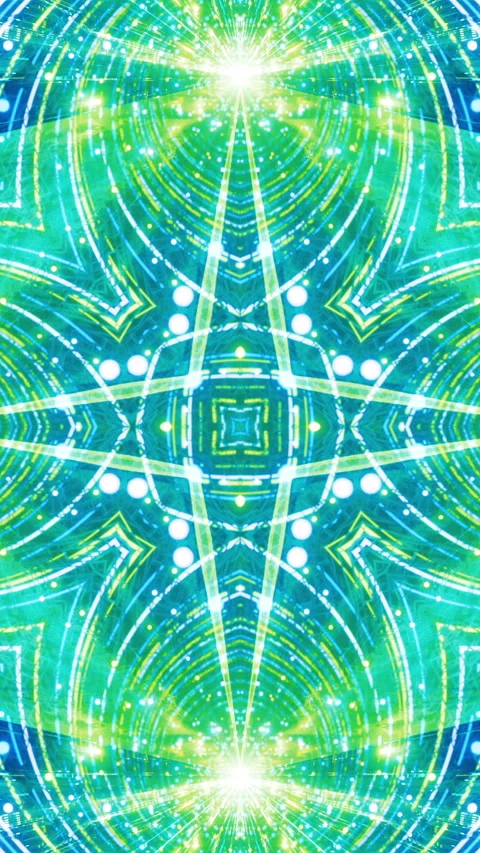 Seamless loop of a 3D mandala kaleidoscope for meditation. Stock Footage 314808354