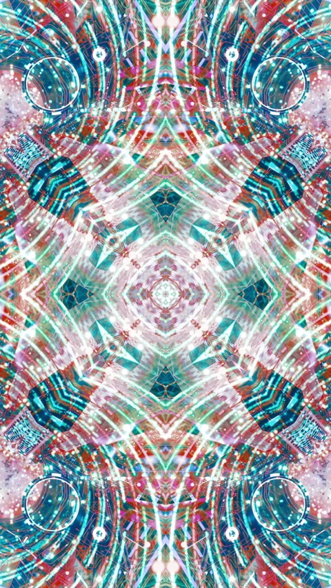 Seamless loop of a 3D mandala kaleidoscope for meditation. Stock Footage 314809229