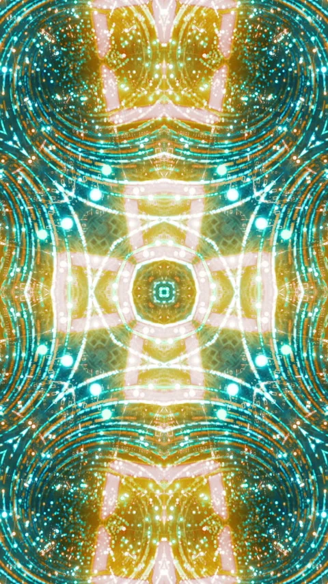 Seamless loop of a 3D mandala kaleidoscope for meditation. Stock Footage 314809498