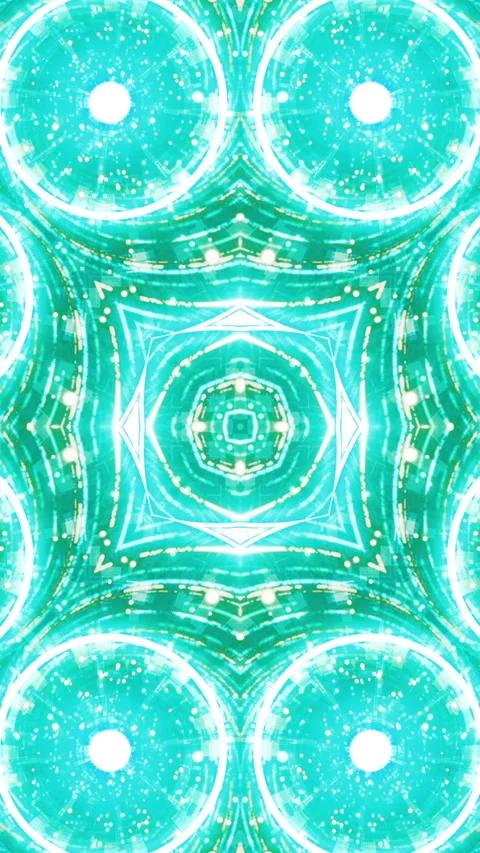 Seamless loop of a 3D mandala kaleidoscope for meditation. Stock Footage 314810247