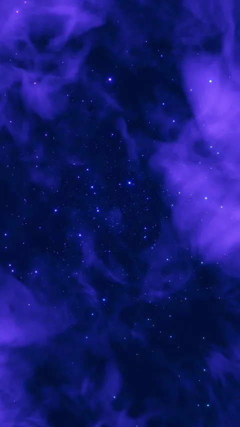Seamless loop 4K animation of flying through glowing nebula and stars Stock Footage 337482608