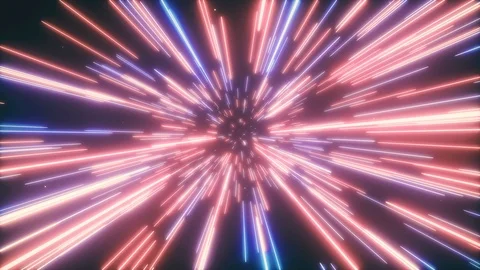 Seamless loop 4k cg cnimation of abstract creative cosmic background. Hyper jump Stock Footage 106036885