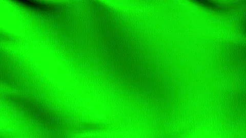 Seamless Loop 4K VDO. Empty green flag and copy space for advertisement. Mock Video stock 147243042