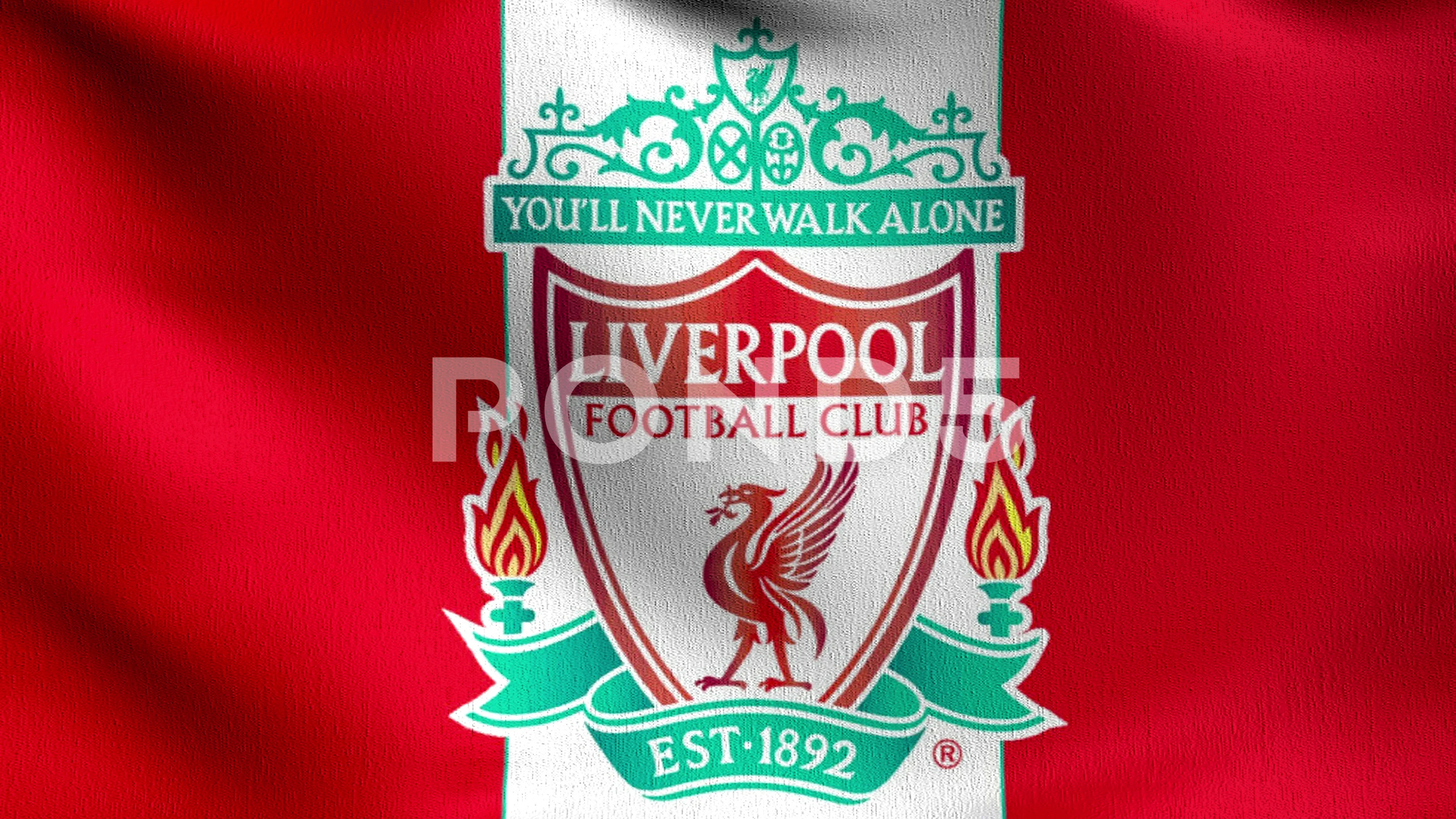 Seamless Loop 4K VDO. Liverpool flag blo... | Stock Video | Pond5