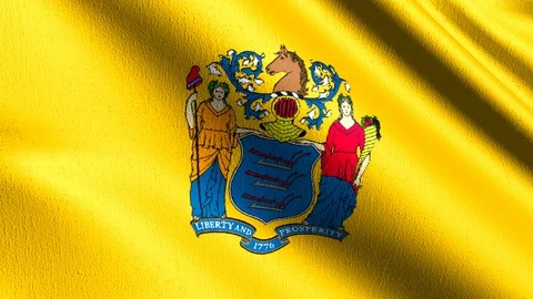 New Jersey State Flag Stock Footage ~ Royalty Free Stock Videos | Pond5