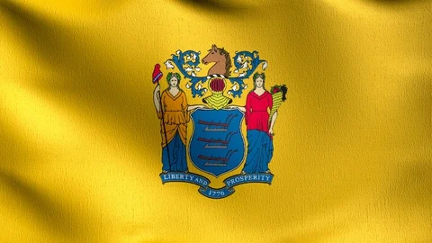 New Jersey State Flag Stock Footage ~ Royalty Free Stock Videos | Pond5