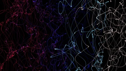 Seamless Loop Abstract Background Curly Lines 8K Stock Footage 122987042