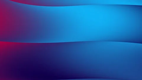Seamless loop abstract background with smooth flowing blue and red gradient wave Stock Footage 347956021