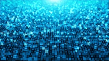 Seamless loop, abstract background square  blue and white  flicker particles. Stock Footage 85680325