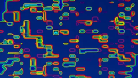 Seamless Loop Abstract Blob Motion Graphics Fuild Off Color  Video stock 313459547