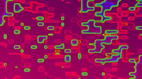 Seamless Loop Abstract Blob Motion Graphics Fuild Red Video stock 313459548