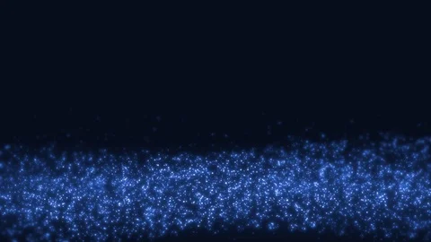 Seamless loop abstract blue wave. Glitter sparkling shining particles Stock Footage 111900904