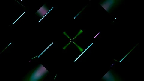  Seamless loop abstract of dark metalic with colorful backlight Vídeos de archivo 124808996