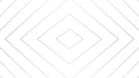 Seamless loop abstract diamond lines pattern motion on white background Stock Footage 340587688