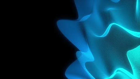 Seamless Loop: Abstract Digital Particle Wave and Lights Background Stock-Footage 252585757