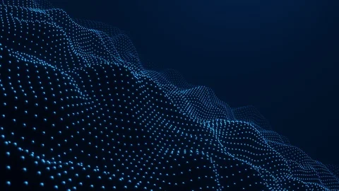 Seamless loop abstract digital particles futuristic network movement Stockbeeldmateriaal 112610318