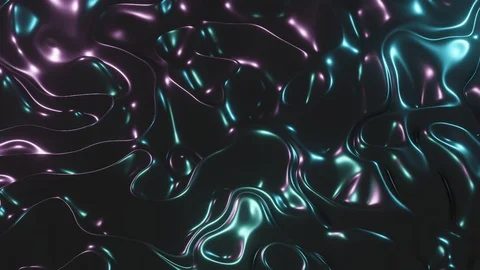 Seamless loop of abstract fluid alloy metal liquid water wavy surface. Stock Footage 112550607